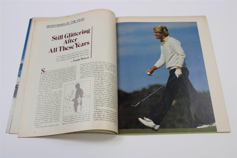 Jack Nicklaus Signed Newsstand Copy Of Sports Illustrated Sportsman Of The Year Magazine JSA ALOA