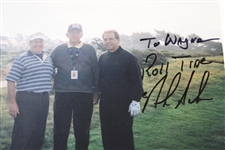 Nick Saban Signed 8 X 10 With Bill Bellichick At Pebble Beach JSA ALOA
