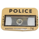 1972 Masters Tournament Official POLICE Badge #24