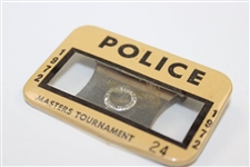 1972 Masters Tournament Official POLICE Badge #24