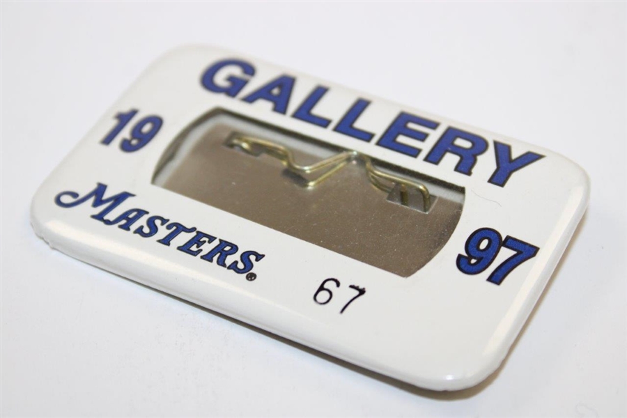 1997 Masters Tournament Official GALLERY Badge #67