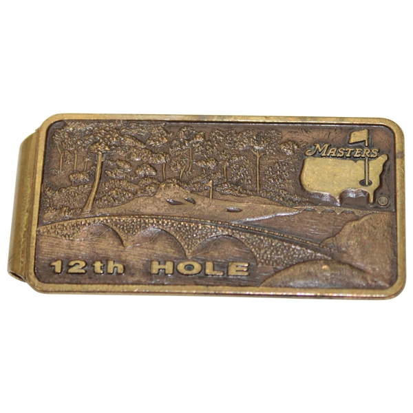 Masters Tournament 12th Hole Golden Bell Money Clip - Used