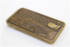 Masters Tournament 12th Hole Golden Bell Money Clip - Used