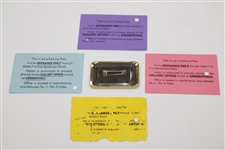 1991, 1994, 1996 & 1997 Masters Gallery Guard Passes with 1996 Gallery Badge
