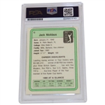 Jack Nicklaus Signed 1981 Donruss Rookie Card PSA/DNA Certified Auto Grade GEM-MT 10 #84682770