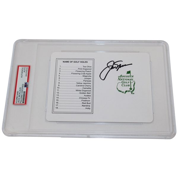 Jack Nicklaus Signed Augusta National Golf Club Scorecard PSA/DNA Certified Auto Grade Authentic #84256630