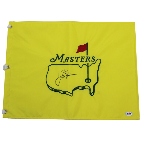Jack Nicklaus Signed Undated Masters Tournament Embroidered Flag PSA #AK56756