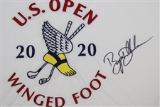 Bryson DeChambeau Signed 2020 US Open at Winged Foot Embroidered Flag PSA/DNA #AL68160