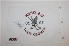 Bryson DeChambeau Signed 2020 US Open at Winged Foot Embroidered Flag PSA/DNA #AL68160