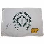 Jack Nicklaus Signed Undated The Memorial Tournament Embroidered Flag PSA #AK56750