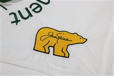 Jack Nicklaus Signed Undated The Memorial Tournament Embroidered Flag PSA #AK56750