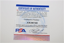 Jack Nicklaus Signed Undated The Memorial Tournament Embroidered Flag PSA #AK56750