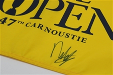 Francesco Molinari Signed 2018 The OPEN at Carnoustie Screen Flag JSA ALOA