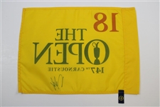 Francesco Molinari Signed 2018 The OPEN at Carnoustie Screen Flag JSA ALOA