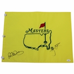 Rory McIlroy & Jordan Spieth Signed Undated Masters Tournament Embroidered JSA #BB04260