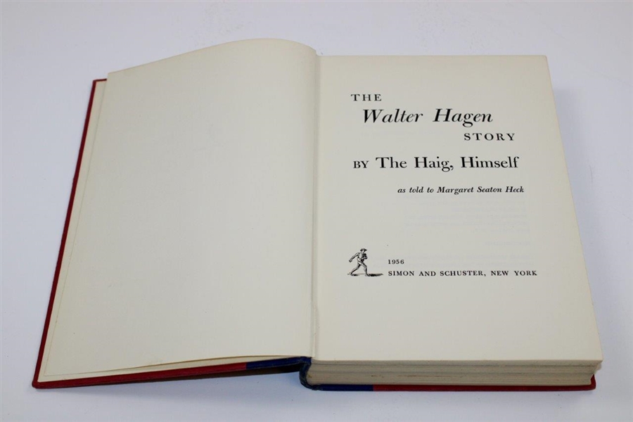 Walter Hagen Signed 1956 'The Walter Hagen Story' by The Haig Himself JSA ALOA