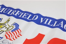 Tony Jacklin Signed 1987 Ryder Cup at Muirfield Village Flag w/'Ryder Cup Captain' JSA ALOA