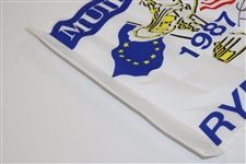 Tony Jacklin Signed 1987 Ryder Cup at Muirfield Village Flag w/'Ryder Cup Captain' JSA ALOA