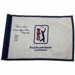 Tom Watson Signed TPC Course Flag with 'Winner Byron Nelson Championship' & Years JSA ALOA