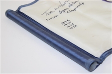 Tom Watson Signed TPC Course Flag with 'Winner Byron Nelson Championship' & Years JSA ALOA