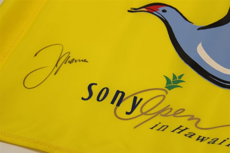 Justin Thomas Signed Sony Open in Hawaii Course Flag JSA #AA84798
