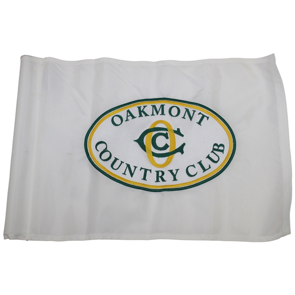 Oakmont Country Club Embroidered White Course Flag