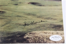 Peter Thomson Signed St. Andrews Road Hole & Swilken Color Photo JSA ALOA