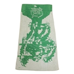 Vintage Augusta National Course Layout Green & White Beach Towel 