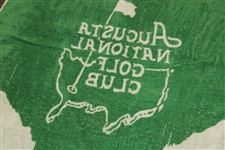 Vintage Augusta National Course Layout Green & White Beach Towel 
