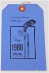 1980 PGA Championship at Oak Hill CC 4th Championship Day Ticket #10487 - Jack Nicklaus Major Win