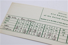 1961 Us Amateur at Pebble Beach Official Scorecard - Jack Nicklaus Win