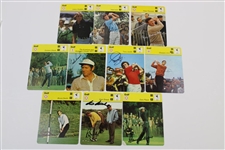 Ten (10) Signed 1978 Sportscaster Golf Themed Cards - Floyd, Devlin, Jacklin & others JSA ALOA