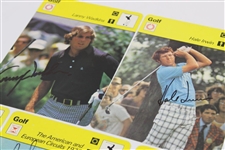 Ten (10) Signed 1978 Sportscaster Golf Themed Cards - Floyd, Devlin, Jacklin & others JSA ALOA