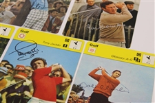 Ten (10) Signed 1978 Sportscaster Golf Themed Cards - Floyd, Devlin, Jacklin & others JSA ALOA