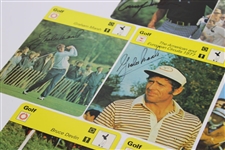 Ten (10) Signed 1978 Sportscaster Golf Themed Cards - Floyd, Devlin, Jacklin & others JSA ALOA