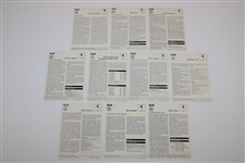 Ten (10) Signed 1978 Sportscaster Golf Themed Cards - Floyd, Devlin, Jacklin & others JSA ALOA
