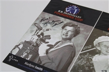 Five (5) LPGA Founders Signed Founders Cup Cards - Suggs, Romack, Smith, Spork & Bell JSA ALOA