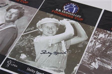 Five (5) LPGA Founders Signed Founders Cup Cards - Suggs, Romack, Smith, Spork & Bell JSA ALOA
