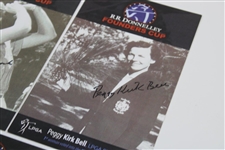 Five (5) LPGA Founders Signed Founders Cup Cards - Suggs, Romack, Smith, Spork & Bell JSA ALOA