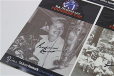 Five (5) LPGA Founders Signed Founders Cup Cards - Suggs, Romack, Smith, Spork & Bell JSA ALOA