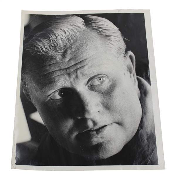 Jack Nicklaus Tight Head Shot in 1968 Dave For Nell Chi Daily News Wire Photo