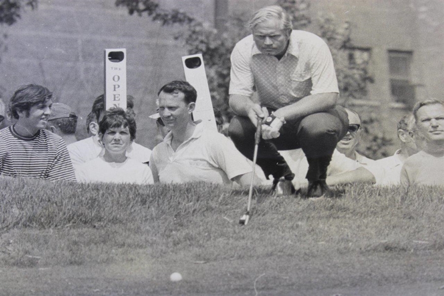 Jack Nicklaus Studies Putt in 1970 Us Open Henry Gill Chi Daily News Photo