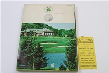 1965 PGA Championship at Laurel Valley Final Rd Ticket #H00187 w/Official Program