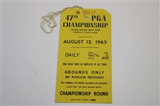 1965 PGA Championship at Laurel Valley Final Rd Ticket #H00187 w/Official Program