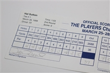 Hal Sutton Signed 1999 Players Championship 2nd Rd Scorecard w/1999 Champion David Duval Marker
