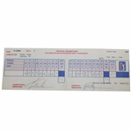 Tiger Woods Pro Debut 1996 GMO Hole-in-One Sunday Official PGA USED Scorecard!