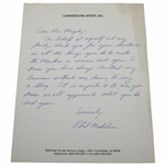 Phil Mickelson Signed Handwritten Letter to ANGC Secretary Kathryn Murphy - Masters Content JSA ALOA