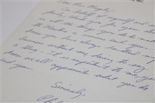 Phil Mickelson Signed Handwritten Letter to ANGC Secretary Kathryn Murphy - Masters Content JSA ALOA