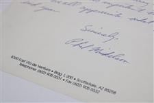 Phil Mickelson Signed Handwritten Letter to ANGC Secretary Kathryn Murphy - Masters Content JSA ALOA