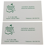 Phil Mickelson Signed Handwritten Letter to ANGC Secretary Kathryn Murphy - Masters Content JSA ALOA